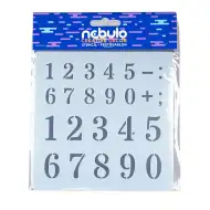 Nebulo: Mali brojevi plastični šablon