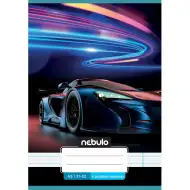 Nebulo: Neon auto s uzorkom za 4. razred, bilježnica s crtama A/5 21-32