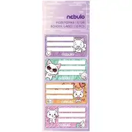 Nebulo: Set od 12 naljepnica za bilježnice s mačkama