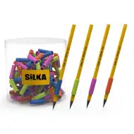 Nebulo: Silikonski držač za olovke u obliku spirale, razne boje, 1 komad