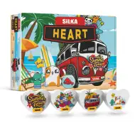 Nebulo: Silka gumica za brisanje - u obliku srca, s uzorkom, 1 komad