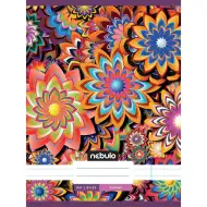 Nebulo: Šivana bilježnica s crtama, fraktalni cvjetni uzorak, 81-32 A/4