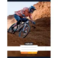 Nebulo: Šivana tanka bilježnica s uzorkom bicikla 80-32 A/4