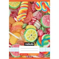 Nebulo: Šivena bilježnica s uzorkom bombona, karirani, 27-32, A/5