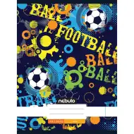 Nebulo: Šivena glatka bilježnica s uzorkom nogometne lopte 80-32 A/4