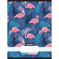 Nebulo: Spajalica bilježnica s uzorkom flaminga 87-32 A/4
