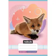 Nebulo: Spajalica bilježnica za 2. razred A5, 16-32 linija, sa životinjama - s lisicom
