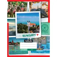 Nebulo: Spajalica glatka bilježnica s uzorkom Mađarske 80-32 A/4