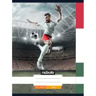 Nebulo: Spajalica glatka bilježnica za nogomet s HUN uzorkom 80-32 A/4