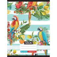 Nebulo: Spajalica karirani prugasti bilježnica s uzorkom papige 87-32 A/4