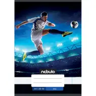 Nebulo: Spajalica obična bilježnica A5 20-32 S uzorkom - Nogometaš
