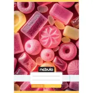 Nebulo: Spajalica obična bilježnica A5 20-32 Slatki uzorak - Slatkiši