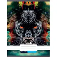 Nebulo: Spajalica s crnim panter uzorkom, linijski, 81-32 A/4