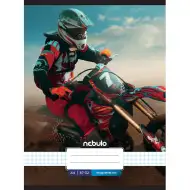 Nebulo: Spremnica s karo uzorkom za motocross, uvezana, 87-32 A/4