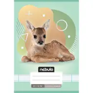 Nebulo: Uvezena bilježnica za 3. razred, A5, 12-32, s linijama, s motivom životinja - s jelenom
