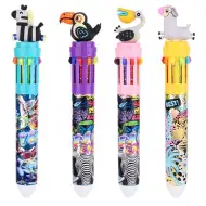 Nebulo: kemijska olovka s 10 boja, Safari dizajn, više vrsta, 1 komad