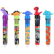 Nebulo: kemijska olovka s 10 boja, dizajn baby dinosaura, razne vrste, 1 komad