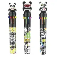 Nebulo: kemijska olovka s 10 boja, panda dizajn, razne vrste, 1 komad