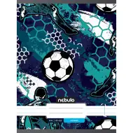 Nebulo: spajalica bilježnica s linijama, uzorak nogometne lopte, 81-32, A/4