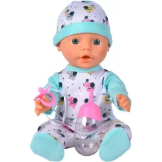 New Born Baby bočica za hranjenje, lutka u odjeći s motivom slonića - Simba Toys slika 2