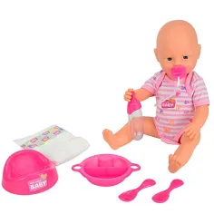 New Born Baby lutka koja piški s dodacima, 38 cm - Simba Toys slika 2