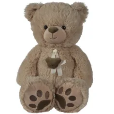 Nicotoy: Smeđi plišani medo s bež vrpcom 55 cm - Simba Toys