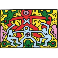 Novo Art: Keith Haring - Slika bez naslova 1000 komada puzzle - Clementoni slika 2