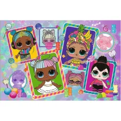Obojene L.O.L lutke 70 komada glitter puzzle - Trefl slika 2