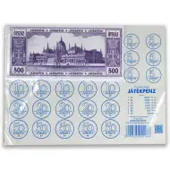 Paket lažnog novca s papirnatim i izrezanim kovanicama