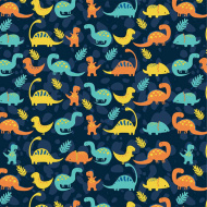 Papir za zamatanje s dinosaurusima 100x70 cm