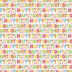 Papir za zamatanje s natpisom "Happy Birthday" 100x70 cm