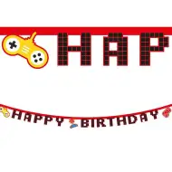 Party banner s motivom za gamere 200 cm