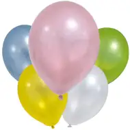 Pastelne metalik baloni – set od 8 komada