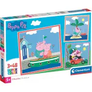 Peppa Pig 3x48 komada Supercolor puzzle - Clementoni