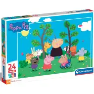 Peppa Pig i prijatelji 24-dijelna maxi supercolor slagalica - Clementoni