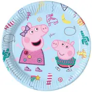Peppa Pig papirnati tanjuri, set od 8 komada, 23 cm