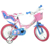 Peppa Pig ružičasti dječji bicikl veličine 14 - Dino Bikes bicikl