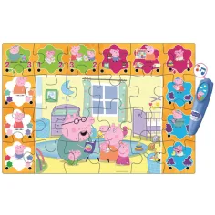 Peppa prase interaktivna 24-dijelna podna slagalica - Clementoni slika 3