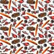 Plameni juri pakirni papir 100x70 cm