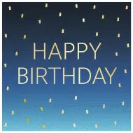 Plave papirnate salvete s natpisom "Sretan rođendan", dvoslojne, pakiranje od 20 komada.