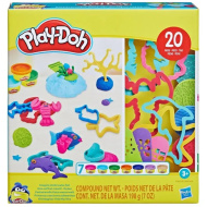 Play-Doh: 20-dijelni set „Podvodni svijet” s 7 posudica obojenog plastelina - Hasbro