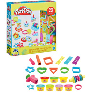 Play-Doh: 20-dijelni set s temom slatkiša i 7 posudica šarenog plastelina - Hasbro