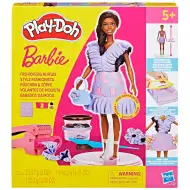 Play-Doh: Barbie Fashionista komplet s glinom za izradu haljina s volanima i lutkom - Hasbro