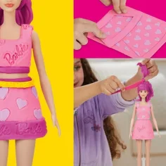 Play-Doh: Barbie srca i kruna za kosu set za modeliranje s lutkom - Hasbro slika 3