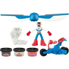 Play-Doh: Marvel Kapetan Amerika Moto Slicer set za igru - Hasbro slika 2
