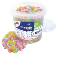 PlayBox: 5 mm MIDI perle za glačanje, 5000 komada, prozirni miks u kanti