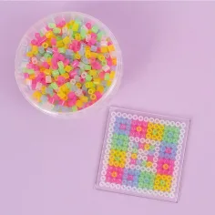 PlayBox: 5mm MIDI perlice za peglanje, 1000 komada u svijetlim prozirnim bojama slika 2