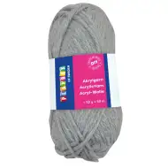 PlayBox: Akrilna pređa 50g siva