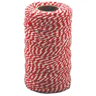 PlayBox: Crveno-bijeli pamučni konac 100m