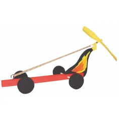PlayBox: DIY drveni auto s propelom, set od 6 komada slika 2